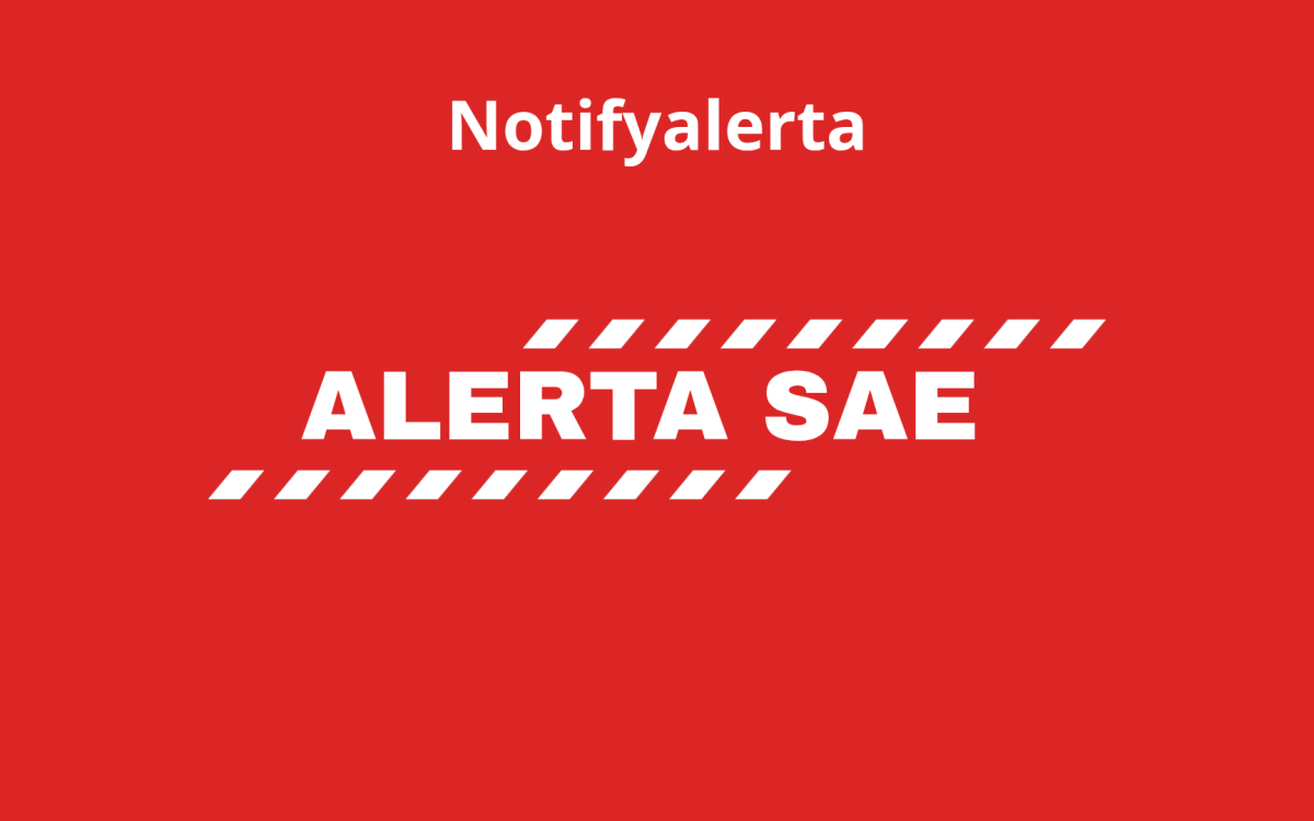 Reporte de alerta SAE proporcionado por Senapred ante incendios forestales